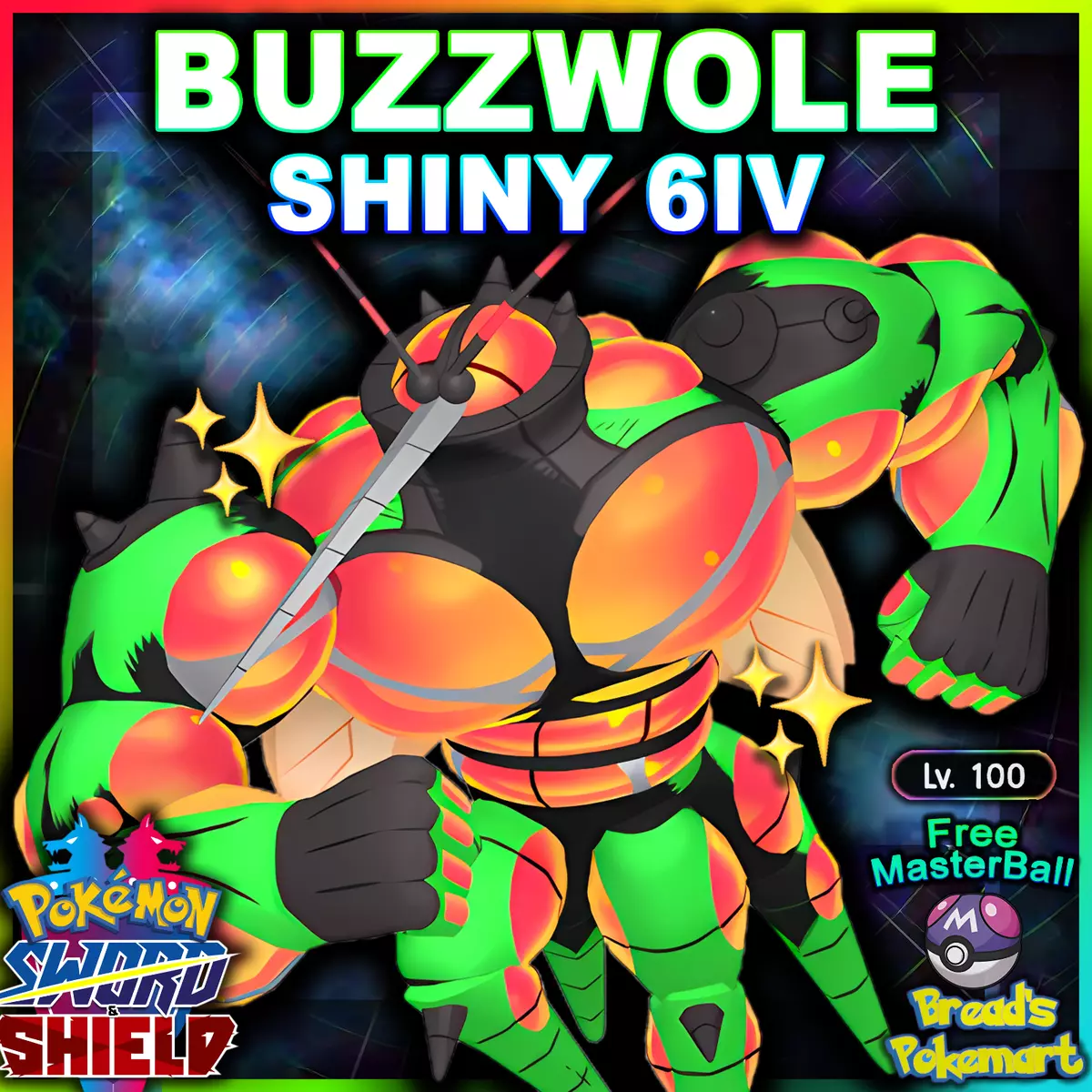 ULTRA SHINY 6IV BUZZWOLE, Pokemon Sword and Shield, MAX STATS Fast  Delivery