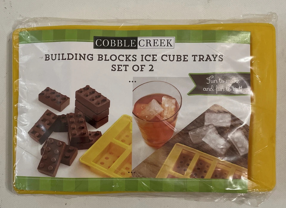 Cobble Creek, Building Blocks Ice Cube Trays, Set Of 2 - Image 2 of 3