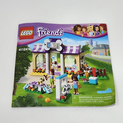 LEGO FRIENDS HEARTLAKE PUPPY DAYCARE # 41124 99% COMPLETE SET W