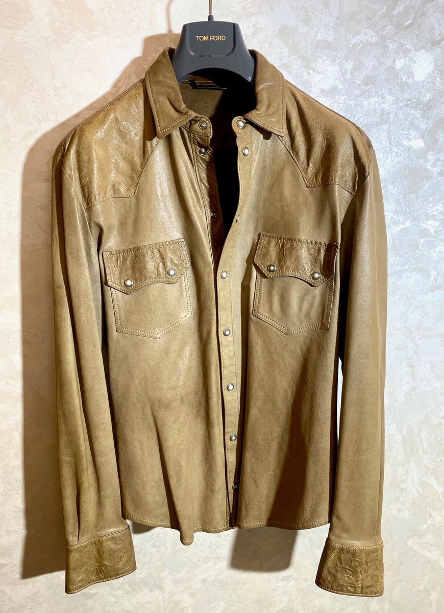 Very rare!!! Dolce&Gabbana D&G Leather Jacket, Western Shirt Size 