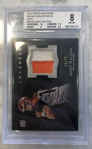 2011 Topps Inception Serial # 20/75 Andy Dalton #RP-AD Rookie Patch - Picture 1 of 5