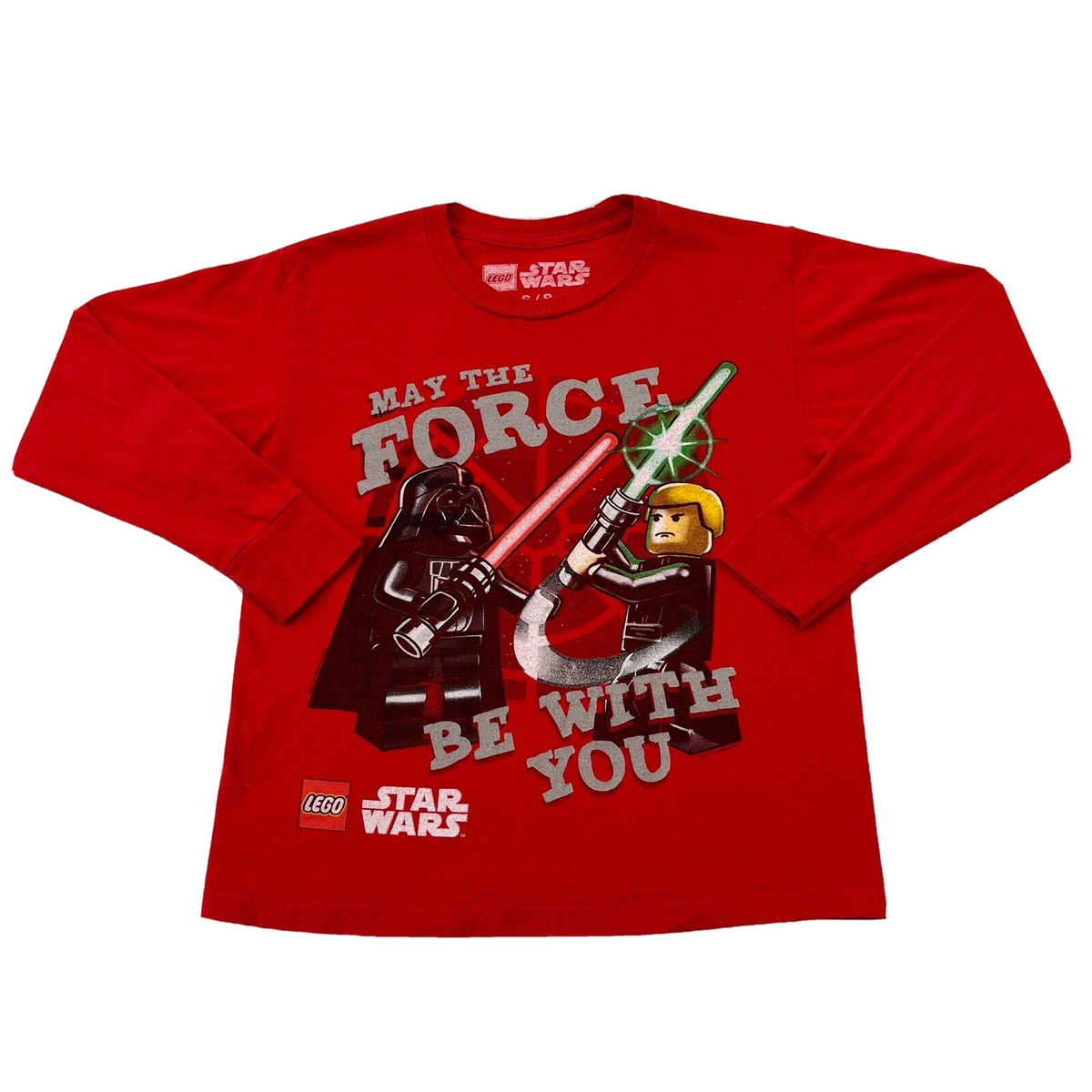 LEGO Shirt Star Wars Boys Small Red Vader Skywalker Duel Mad