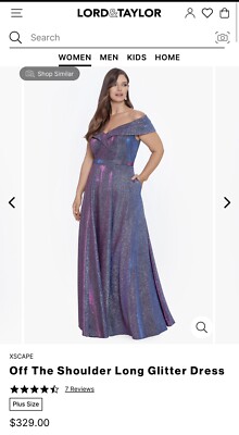green emerald velvet dress Xscape 