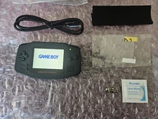 Nintendo Gameboy Advance GBA Blk Velvet PRESTIGE +Audio Amp w/USB C Rechargeable