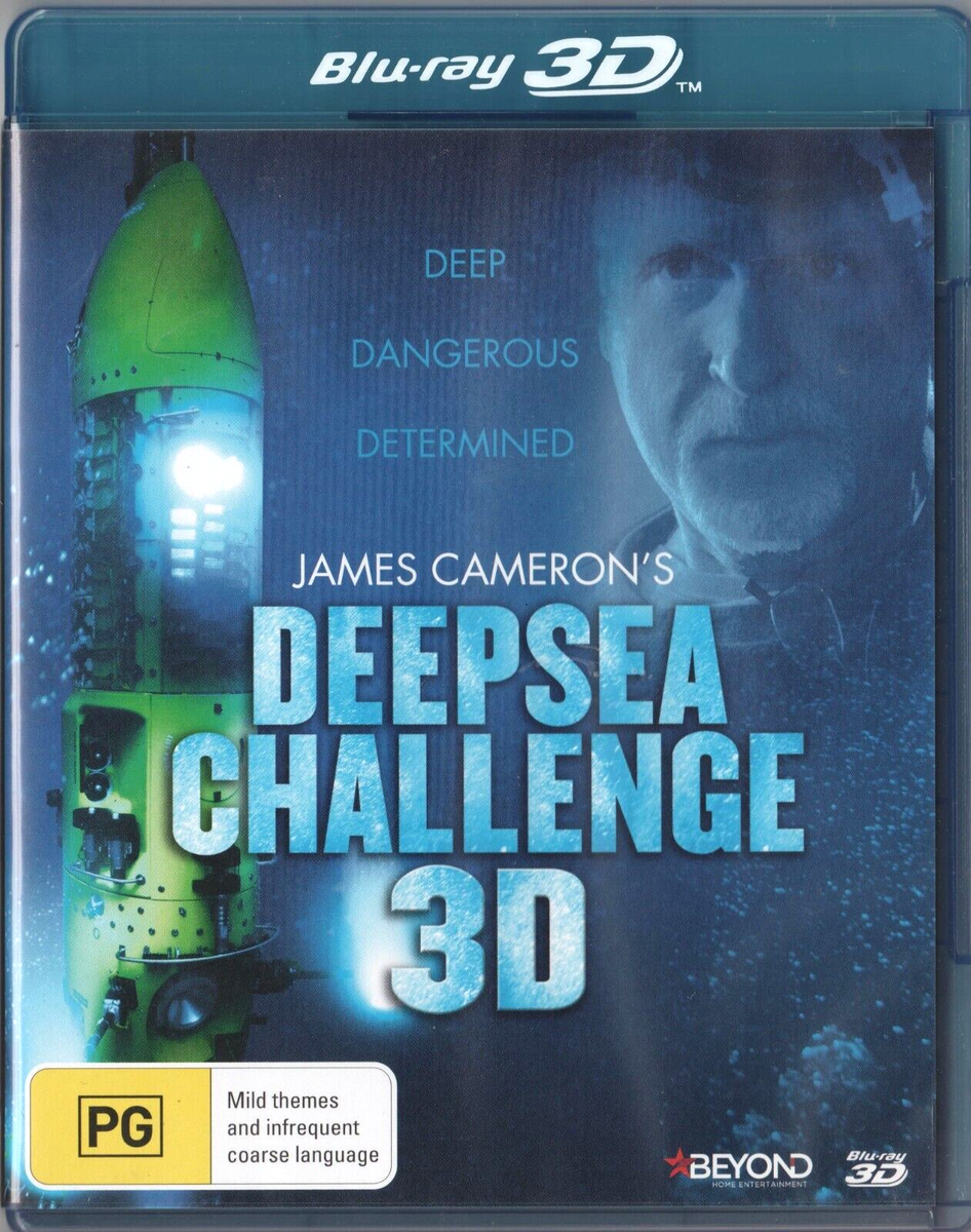 James Cameron's Deep Sea Challenge 3D (Blu-ray, 2014,2D/3D) New