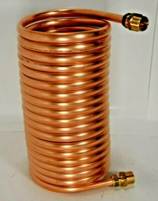 DIWA GBR , Spirale 10m Tuyau en Cuivre 15x1mm Ø-intérieur ca.164mm Pour de Poêle 160mm