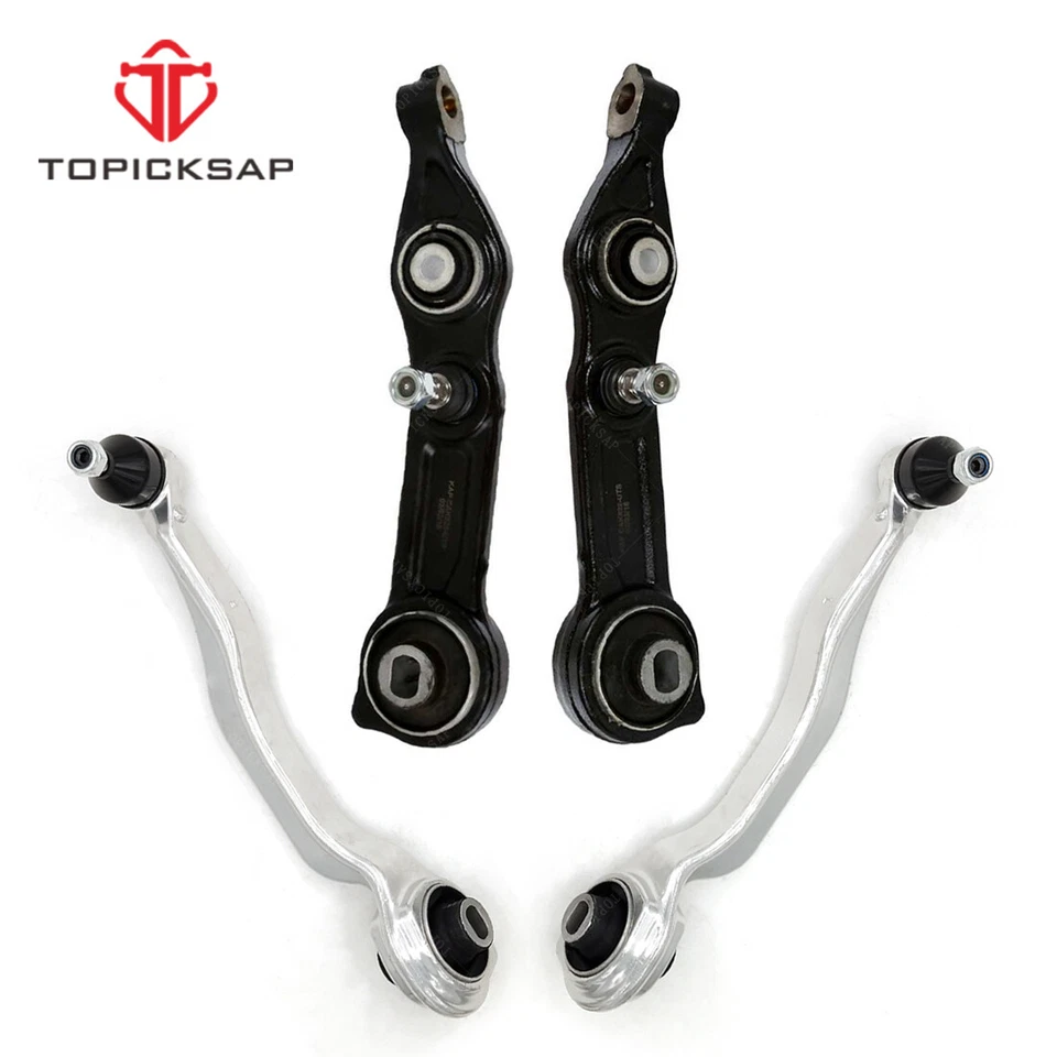 Braço de controle 4 peças com kits de junta esférica para 2005-2009 Mercedes-Benz E320 E350 CLS500 - Imagem 2 de 4