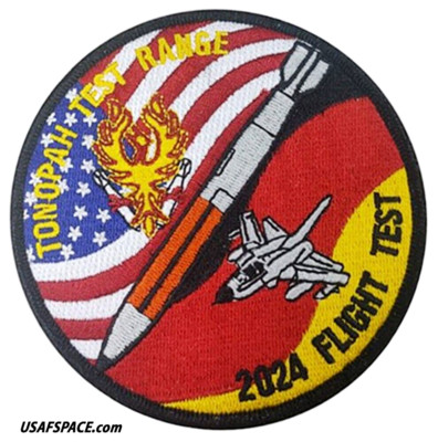 USAF TONOPAH TEST RANGE Nuclear Weapons-B61-12-2024 GAF FLIGHT TEST - VEL PATCH