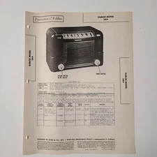 SAMS PHOTOFACT SERVICE MANUAL 40-6 GAROD RADIO MODEL 5A4