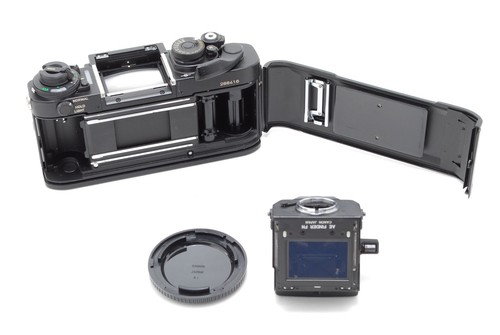 【N MINT】Canon New F-1 F1 AE Finder 35mm SLR Film Camera Black Body From JAPAN - Picture 10 of 11