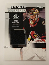 2022-23 Upper Deck SP Game Used Rookie Sweaters Mads Sogaard Jersey Patch NB