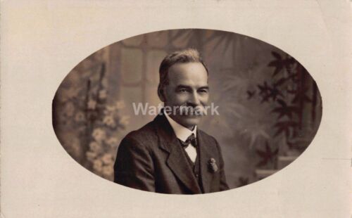 5023. Social History. Older Man with Fine Moustache. WWI/1920's? - Foto 1 di 2