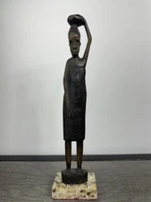 JEAN-PIERRE AUGIER BRONZE SCULPTURE " TALL LADY " SIGNED AND NUMBERED