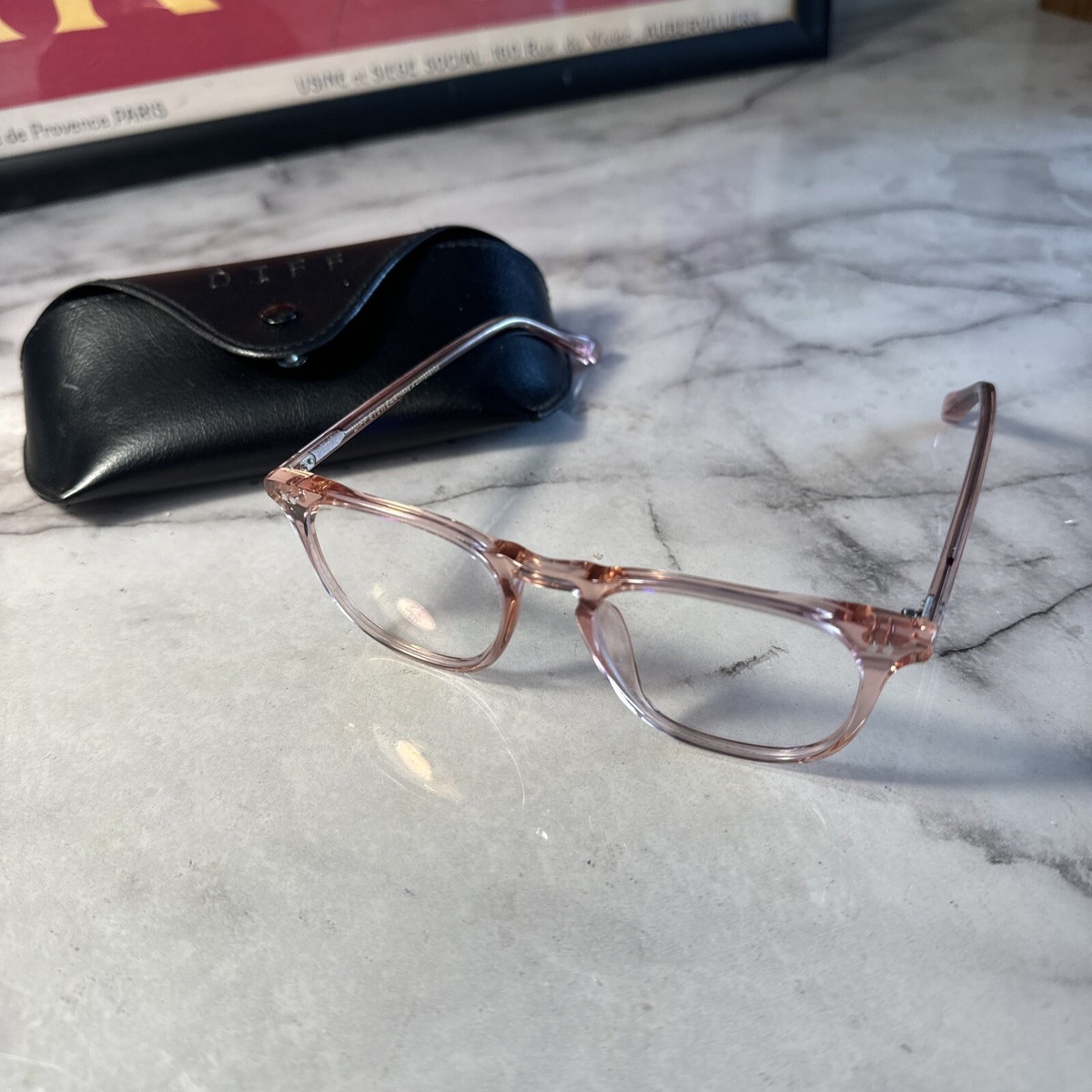 DIFF| Jaxson Style Light Pink Glasses NWOT Diff Eyewear Pink Light Jaxson Clear Pink SM-BB59 49-21-145  main image 3