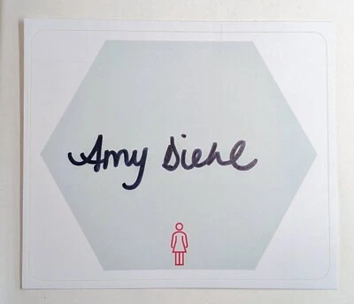 HANDMADE Author signed bookplate - GLASS WALLS author Amy Diehl