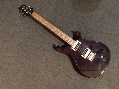 E-Gitarre PRS Santana SE Mahagoni Korpus durchsichtig schwarz