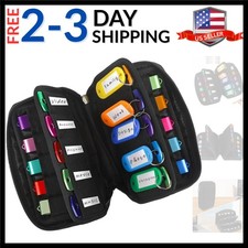 USB Flash Drive Case Organizer - Soft Neoprene Storage Holder with and 20 La...