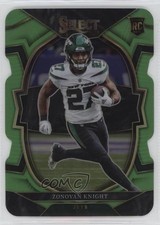 2022 Panini Select Concourse Neon Green Prizm Die-Cut 67/299 Zonovan Knight 0wp8