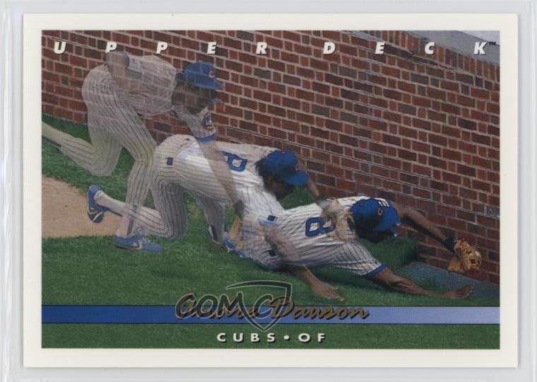 1993 Upper Deck Gold Hologram Andre Dawson #308 HOF 0w7