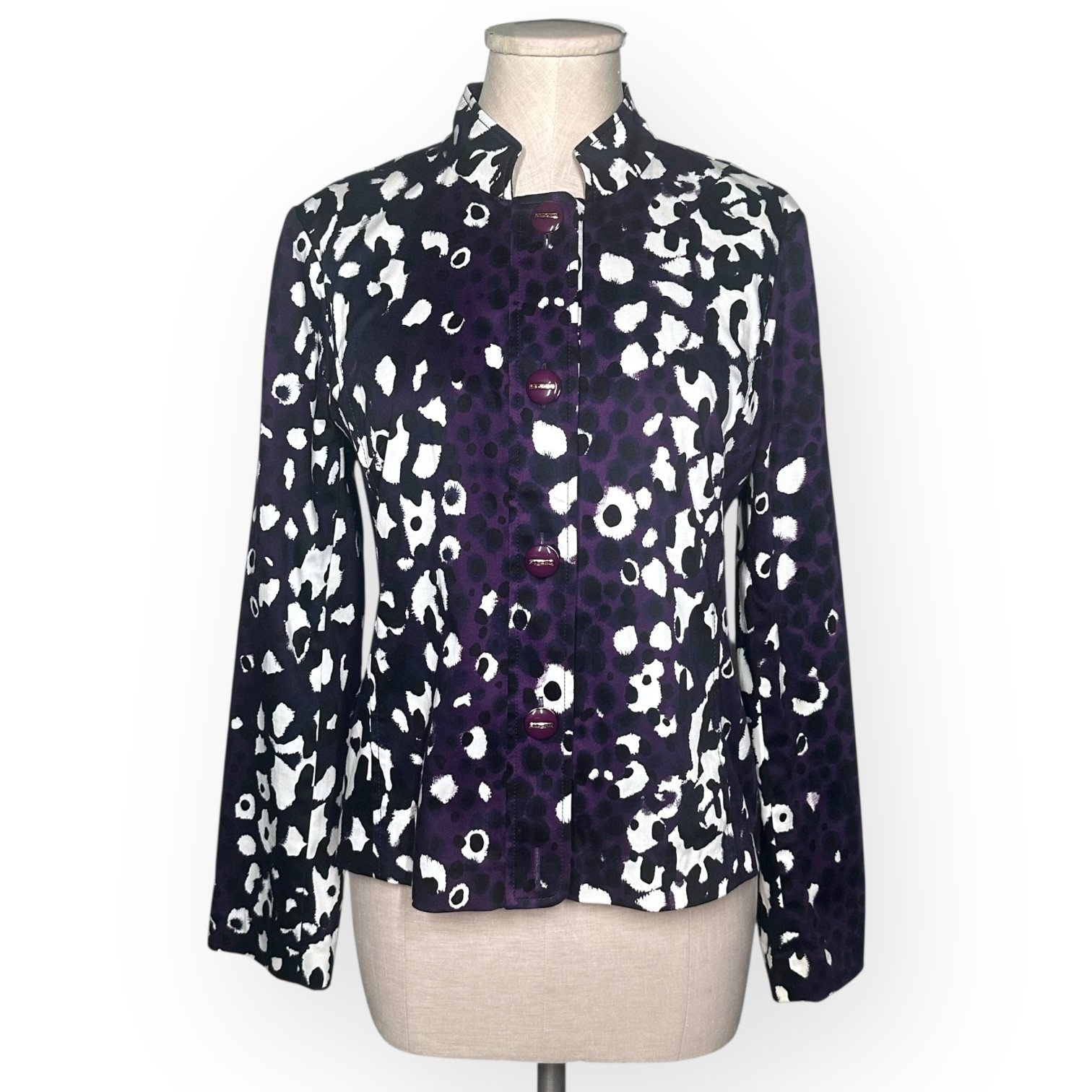 ST. JOHN COLLECTION Lightweight Jacket Leopard Pr… - image 2