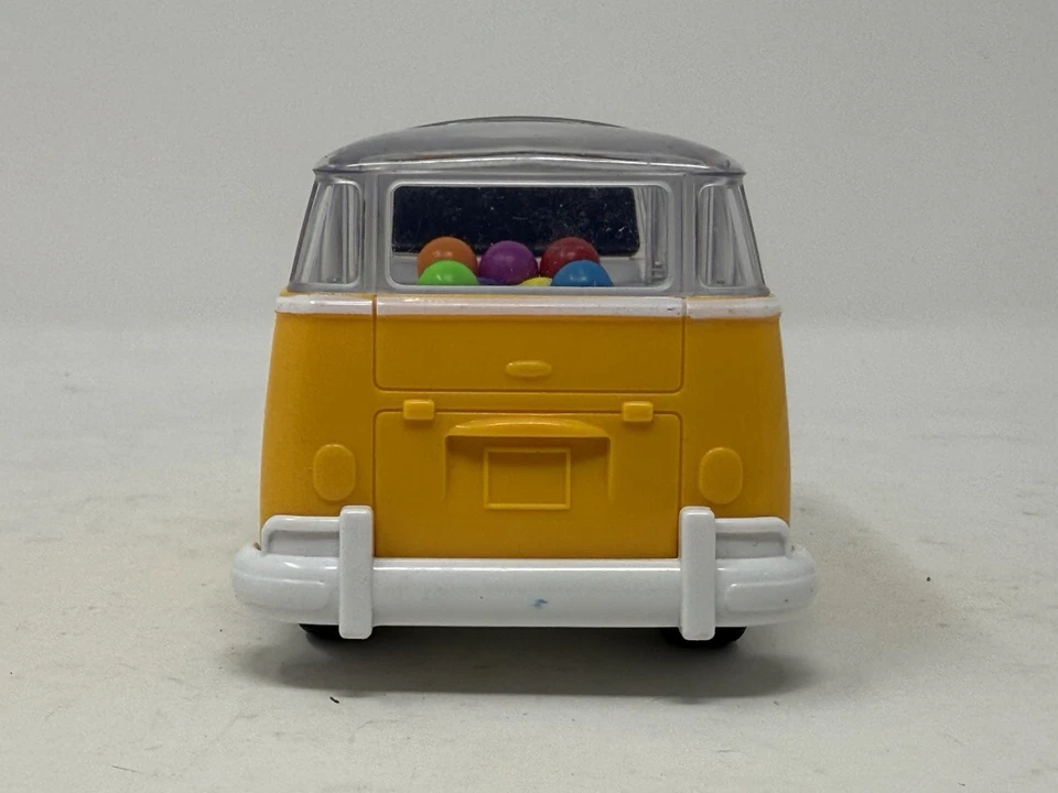 Volkswagen Poppin’ Bus Juguete Amarillo VW Van con Bolas Rebotantes Acción Retroceso Foto 3 de 4
