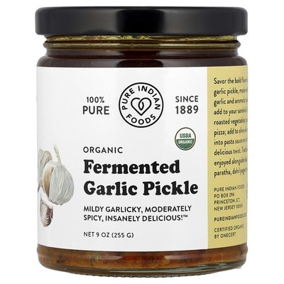 Organic Fermented Garlic Pickle, 9 oz (255 g)