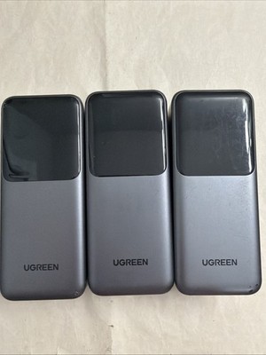 UGREEN LOT OF 3 Nexode 130W 20000mAh Power Bank w/ TFT Display Portable FOR PART