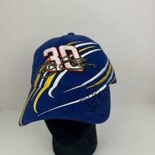 Vintage Signed Jeff Green RCR AOL Racing NASCAR Snapback Hat Chase Authentics