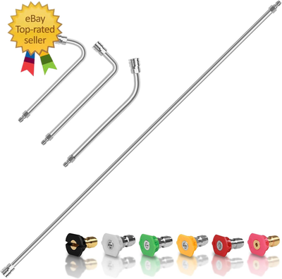 #ad 60quot; Pressure Washer Extension WandStainless Steel Power Washer Wand Extension $39.00