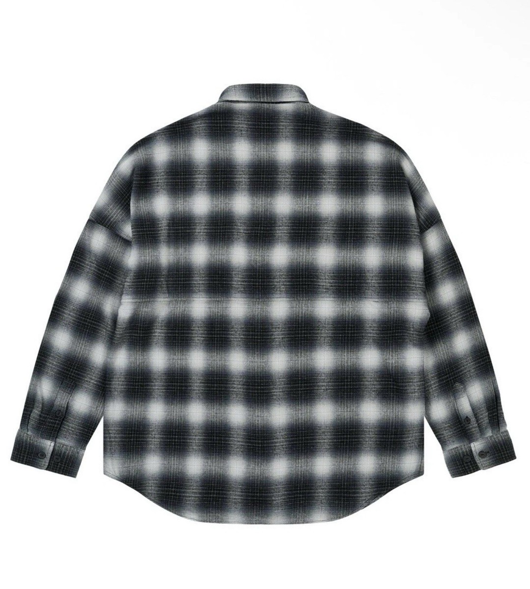 トップス PALACE NEIGHBORHOOD SHIRT OMBRE PLAID XL Palace x Neighborhood Shirt Grey Ombre Plaid Men's - FW25 - US