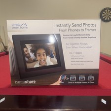 SimplySmart Home 10  PhotoShare Friends and Family Smart Frame - Black...