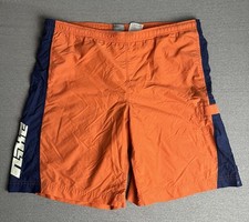 Vintage Nike Shorts Youth XL 18-20 Orange Silver Tag Swim Shorts