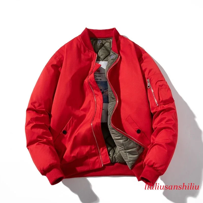 Men Baseball Jacket Solid Autumn Winter Thicken Pilot Jacket Fashion Hooded Coat
Opens in a new wind