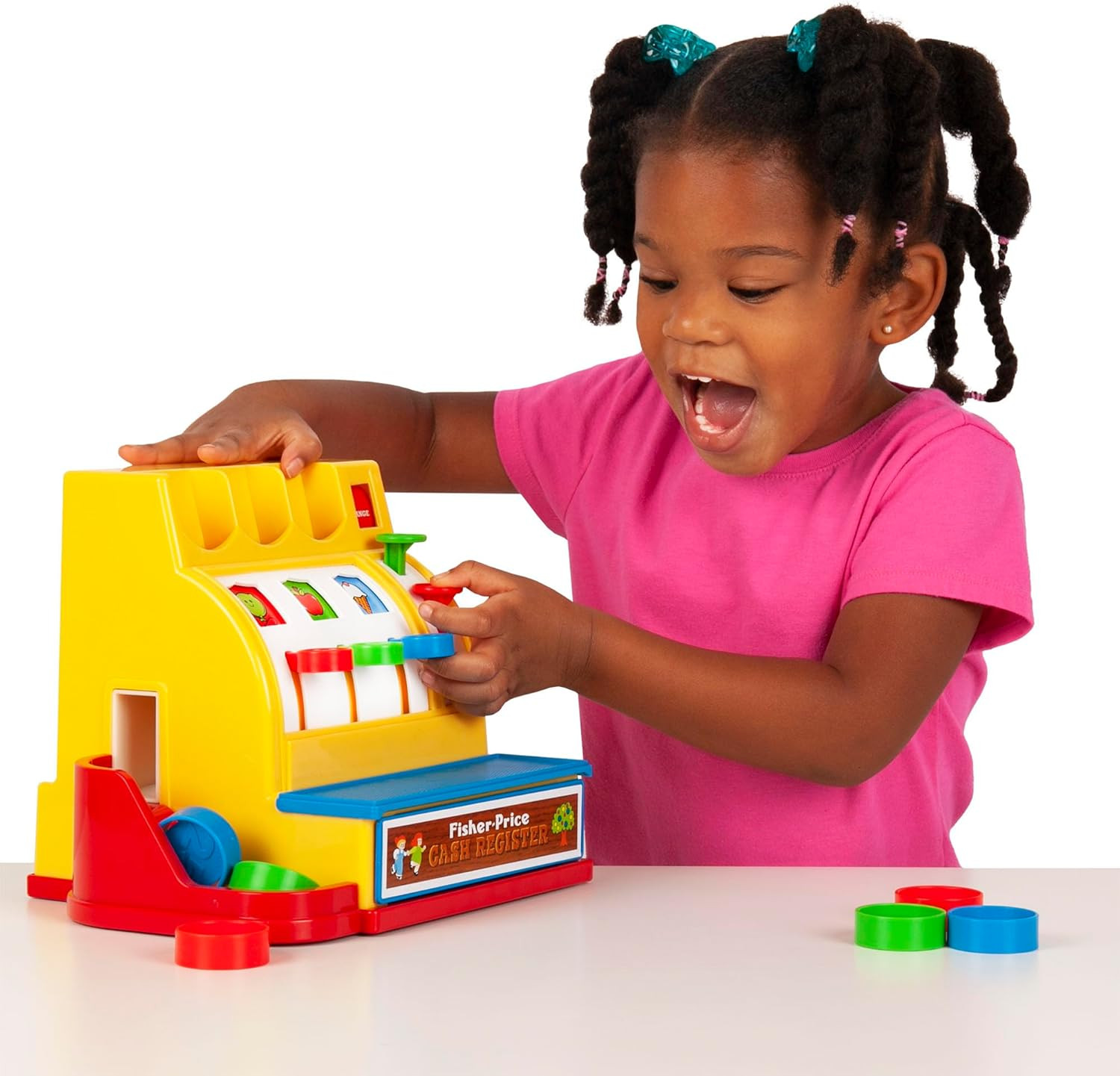 как выглядит Limited Edition Kids Cash Register Toy With Coins Bell And Working Drawer фото