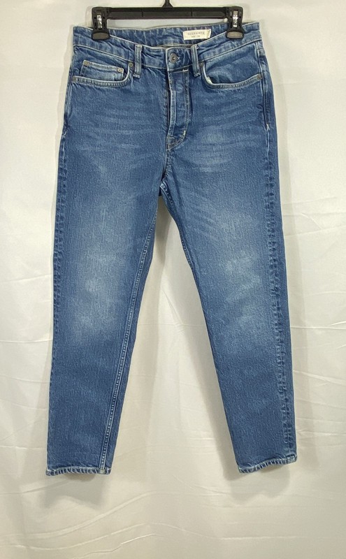AllSaints Men's Jack Slim Tapered Jeans Blue Distressed Organic Cotton W28
