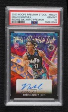 2023-24 NBA Hoops Premium Stock Prizm 31/75 Noah Clowney PSA 10 GEM MT Auto 14t3