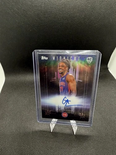 Topps 2025-26 Midnight Chaz Lanier Dark Marks Rookies RC Auto DMR-CL Pistons