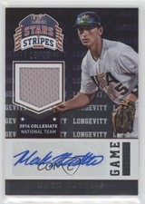 2015 Stars and Stripes Game Gear Longevity Signatures /49 Mark Mathias Auto z4k