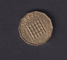 GREAT BRITAIN - 1965 Queen Elizabeth II Three Pence 3d  Coin (491)