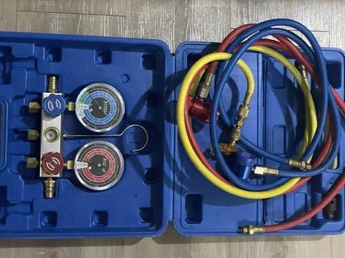 A/C Diagnostic Manifold Gauge Kit Air Conditioning Refrigerant Manifold Gauge