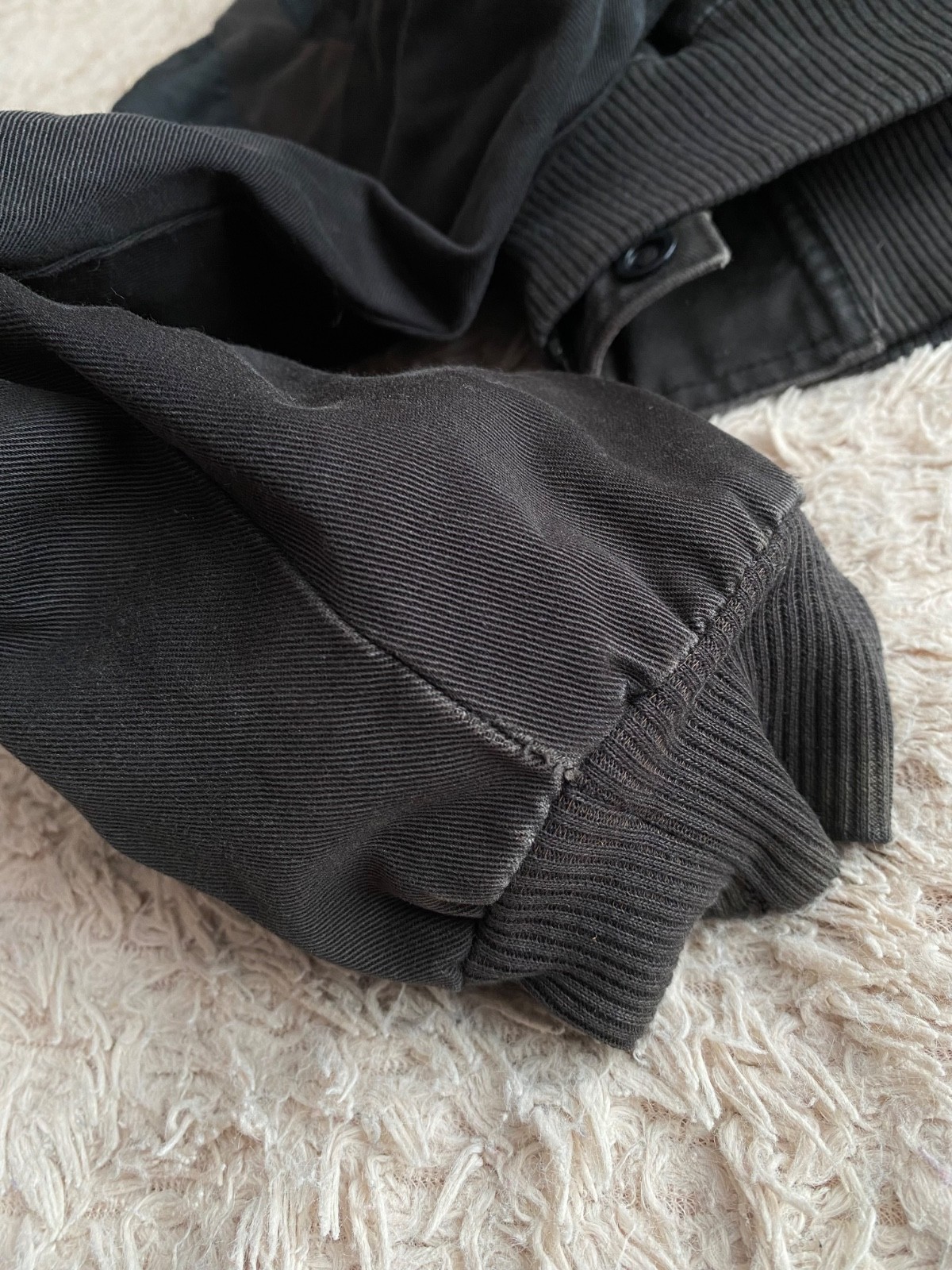 Vintage 1991 Nike Air Jordan 6 Infrared OG Black Denim Jacket XL Rare thumbnail 10