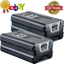 2PACK 80V 5.0Ah Battery Lithium-ion For Greenworks PRO GBA80250 GBA80600 2601302