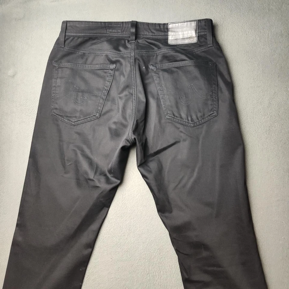Pantalones de mezclilla ajustados negros 33x32 AG Adriano Goldschmied Everett para hombre Foto 4 de 4