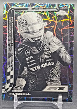 2025 Topps Chrome F1 George Russell Laser Refractor #119 Formula 1
