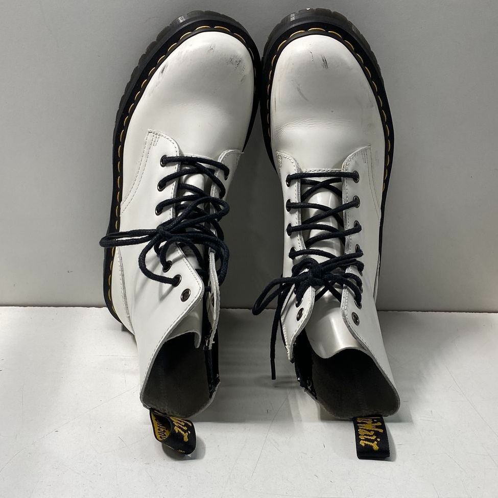 Dr. Martens White Solid Combat Boot Boot Women 8 - image 6