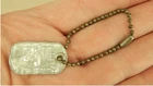 Vintage 1964 Hasbro GI Joe Action Figure Dog Tag with Bead Chain C5