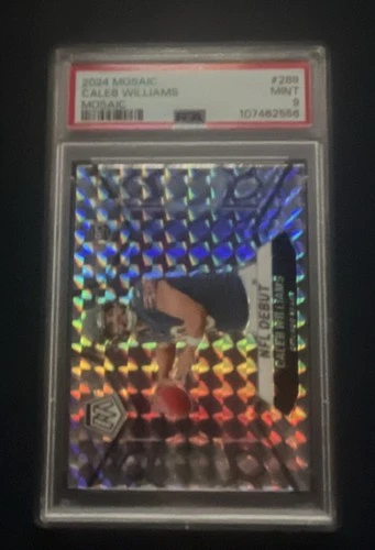 Panini Mosaic NFL Debut Caleb Williams #289 Mosaic Prizm PSA 9 Bears 2024