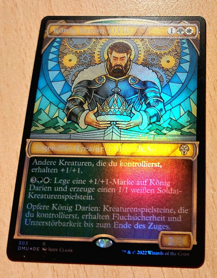 Mtg Magic: # FOIL # König King Darien XLVIII, DEUTSCH, Special Art - Bild 3 von 3