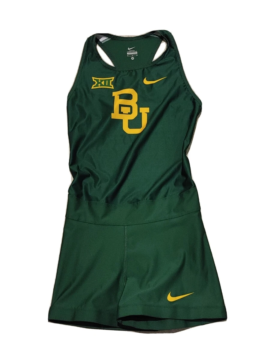RARE Nike Elite Green Baylor Speedsuit Track Singlet Size M eBay