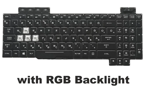 RGB Backlit Hungarian Keyboard for Asus FX505D FX505DV FX505DD FX505DU FX505DT